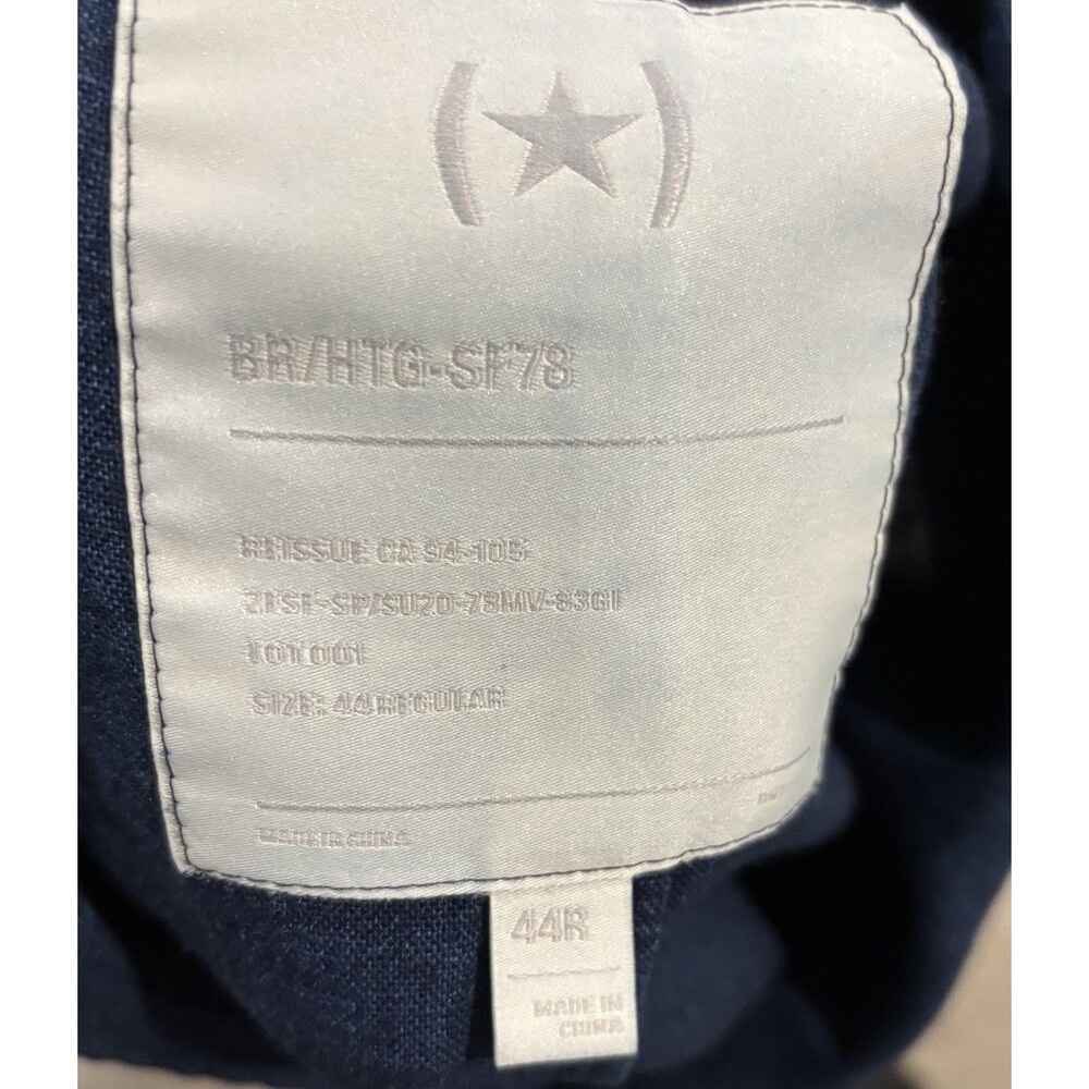 Banana Republic Heritage Jacket Mens 44R Denim Blue Field Safari BR/HTG-SF78 - Picture 7 of 9